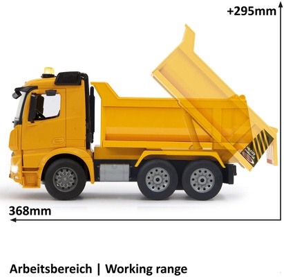 Camion Radio Control Volquete Mercedes-Benz Arocs 1:20 2,4GHz